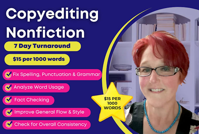 professionally copy edit your nonfiction document, manuscript, or ebook