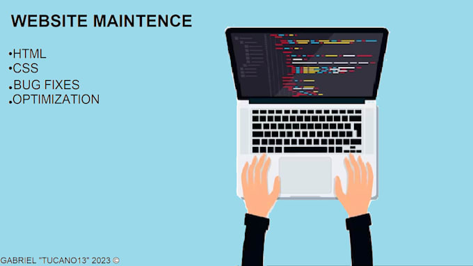 Do a maintenance on your html css website by Tucano13 | Fiverr