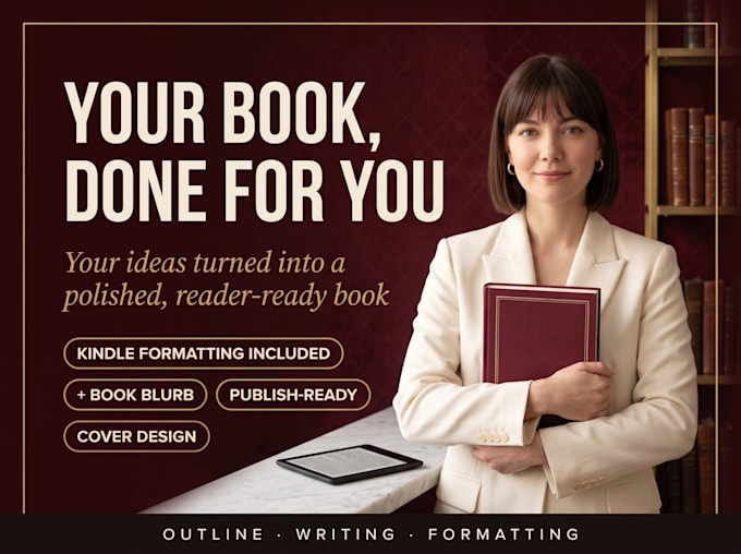 be your nonfiction ebook ghostwriter and write your book in your voice