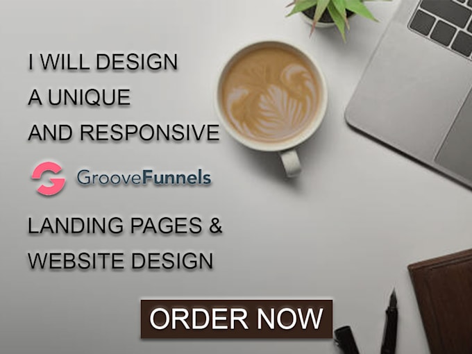 Create groove funnels landing page, groove funnel website, groove kart
