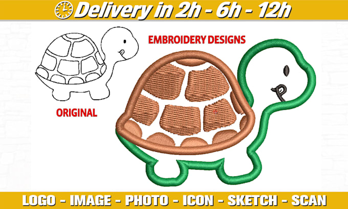 embroidery design for your image o logo, embroidery digitizing, appliques
