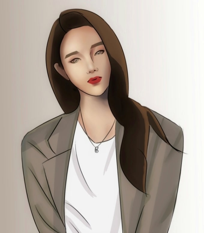 Do a simple digital art style by nxnx08 fiverr