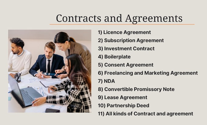 draft your legal documents contract, agreement, letters and paralegal within 24h