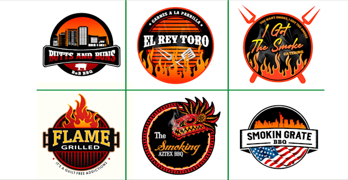 design an eye catching grill or BBQ logo