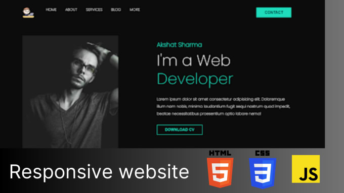 Be your frontend web developer using html, css, js by Khadayatsk | Fiverr