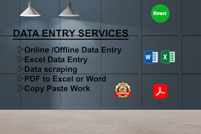 Do data entry, copy paste, pdf to word and excel data entry by Mobi414 ...