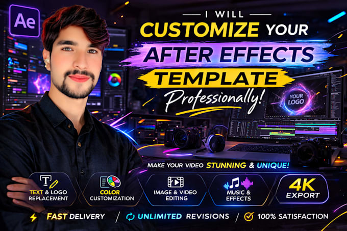 professionally customize your after effects template