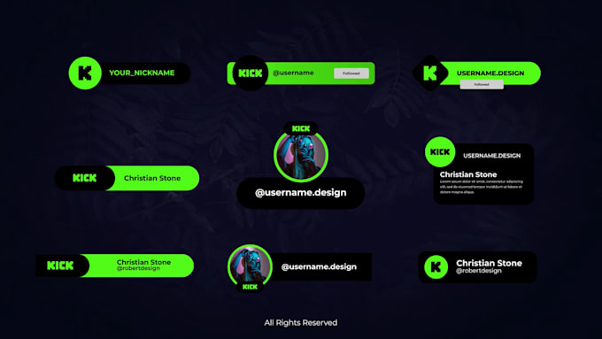 create premium kick popup animations for your game stream