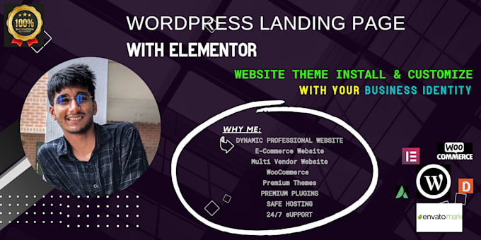 do wordpress landing page with elementor