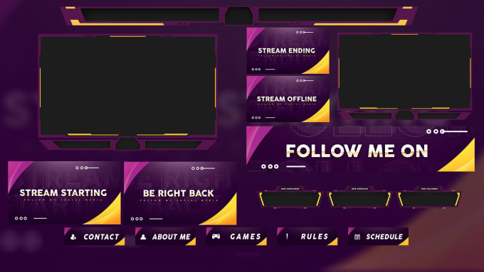 Do twitch stream overlay twitch logo stream package banner by ...