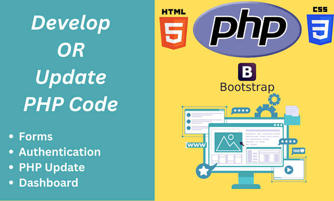 Develop or update any php code using html bootstrap by Web_doctor07 ...