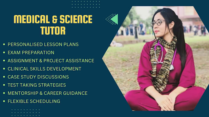 provide expert tutoring for all medical and science subjects