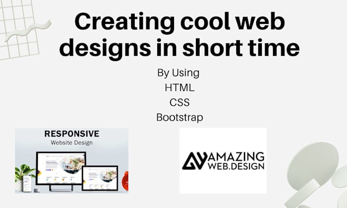 Create websites cool design using html and css by Uzair1015 | Fiverr