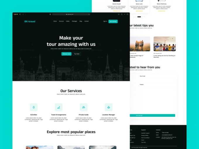 Design website responsive using html css bootstrap website by Develoy ...