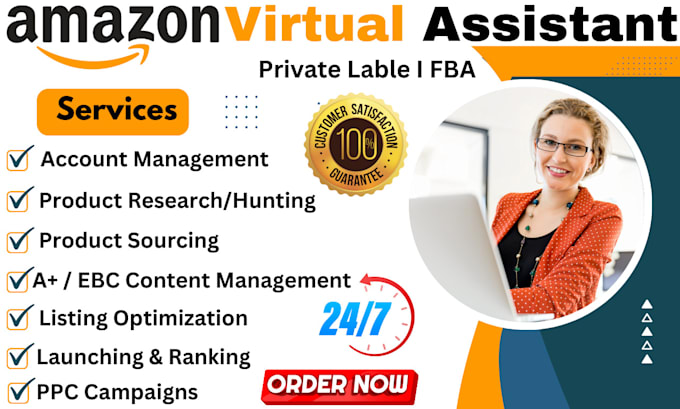 be professional amazon virtual assistant, amazon store manager, product listing