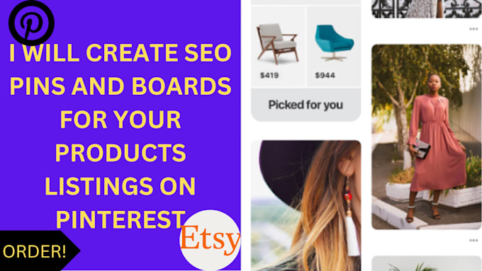 Create seo pins and boards for your shopify and etsy products listings ...