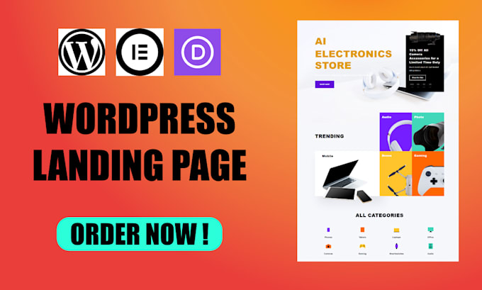 Do landing page responsive website wordpress html bootstrap by ...