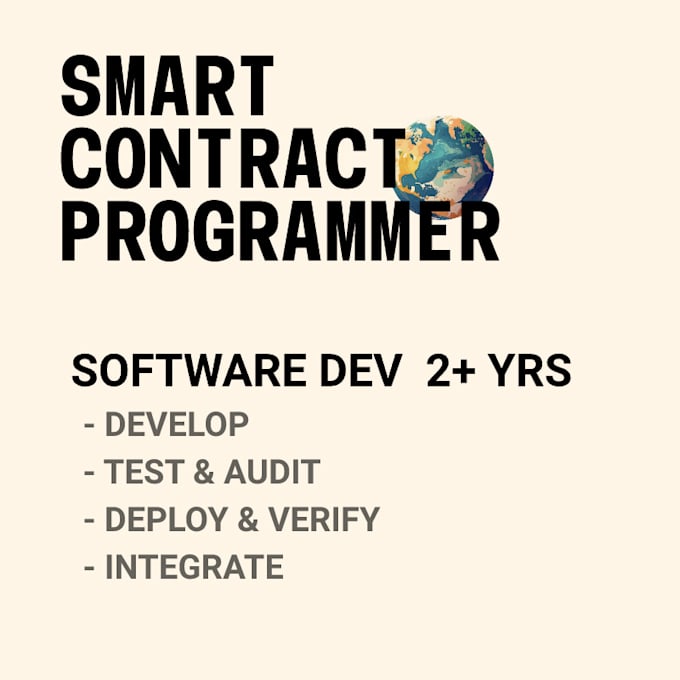 develop, audit, and optimize smart contracts for blockchain projects