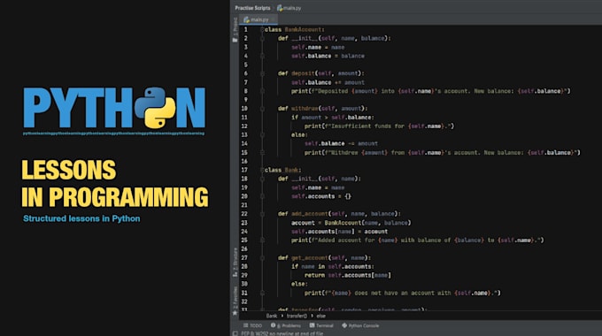 Teach you python programming foundations from a to z by Chris_ijok | Fiverr