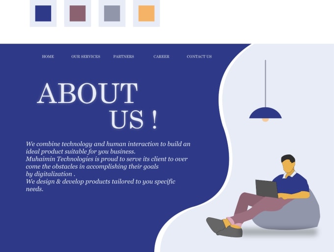 Creative website design using html css by Usman_s7 | Fiverr