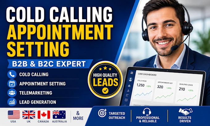 do cold calling, telemarketing and appointment setting