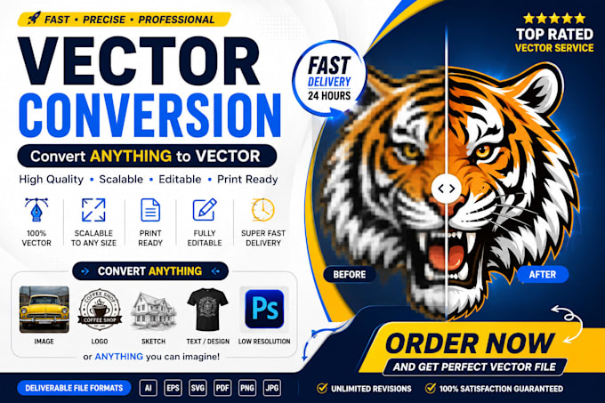 vector tracing, convert image to vector , vector conversion, vectorize image