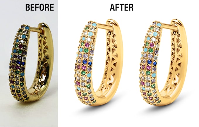 do jewelry photo retouching editing color correction