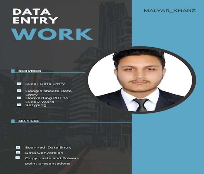do expert data entry excel, ms word, g sheets, email list and web research