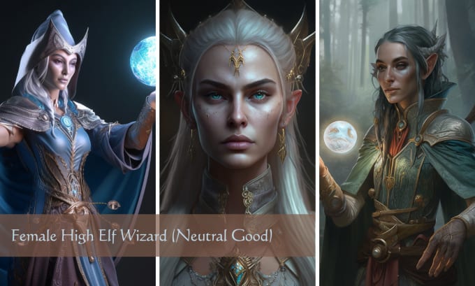 I will create ai image of your dnd characters