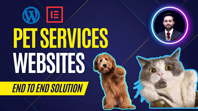 design complete pet services website end to end solution