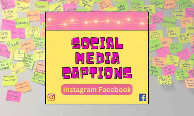 Write social media captions for your posts by Alinoor306 | Fiverr