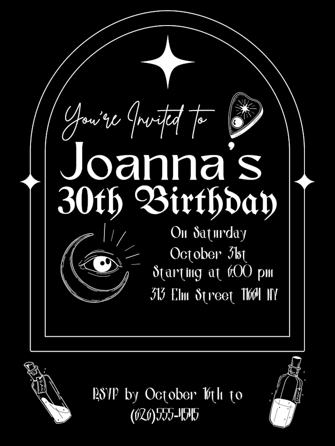 Create you a custom digital invitation by Ghaphixandlogos | Fiverr