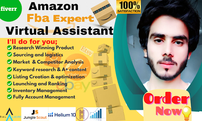 be your amazon fba expert virtual assistant, amazon virtual manager, amazon va
