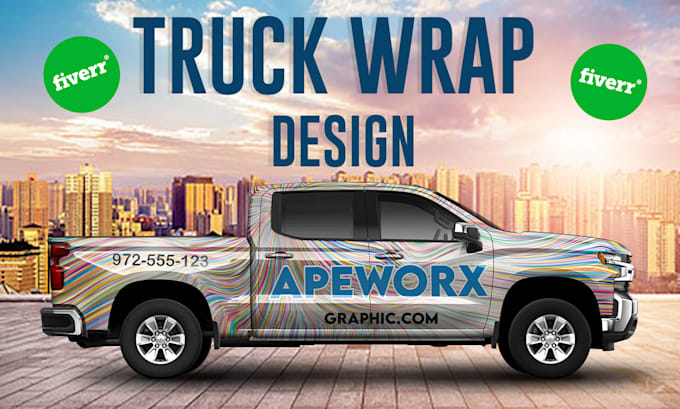 Create a truck wrap design for your business by Maheenzahra674 | Fiverr