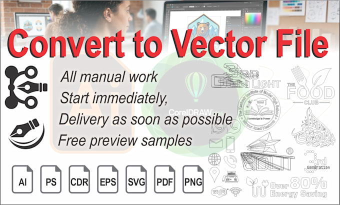 convert to vector file immediately