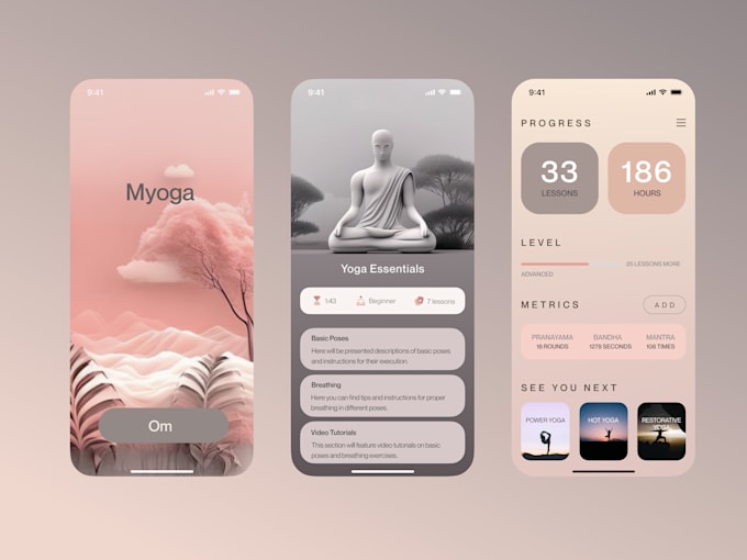 Design modern ui design for mobile app by Evgeniiapetrova | Fiverr