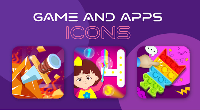 Design stunning game icons for your games by Husnainraza599 | Fiverr