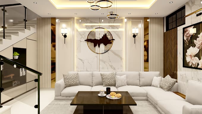 design and render realistic 3d interior living spaces