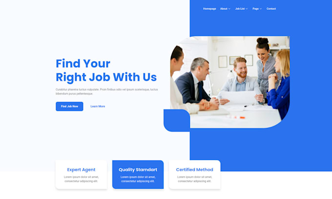 Design recruitment website job board and staffing website by Adeniji