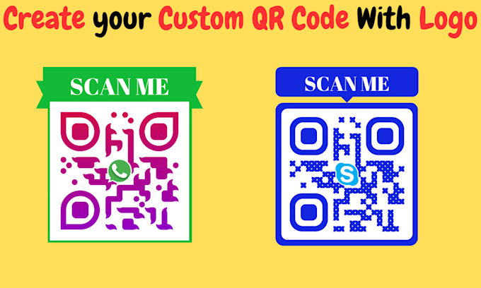 Create custom qr code design with your logo by Digvijayraidas | Fiverr