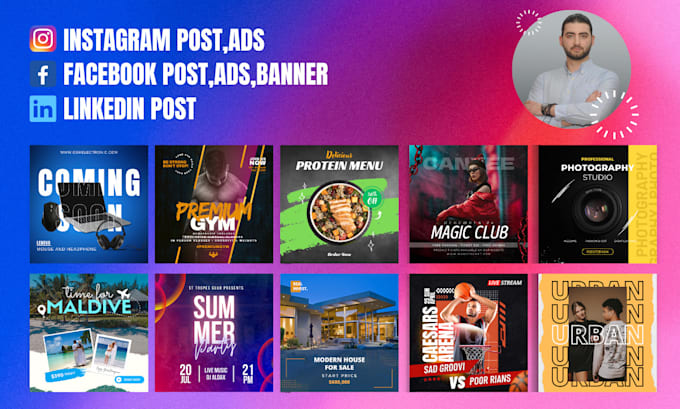 design attractive facebook or instagram post