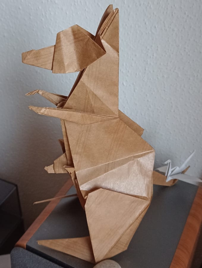 fold an advanced origami kangaroo for