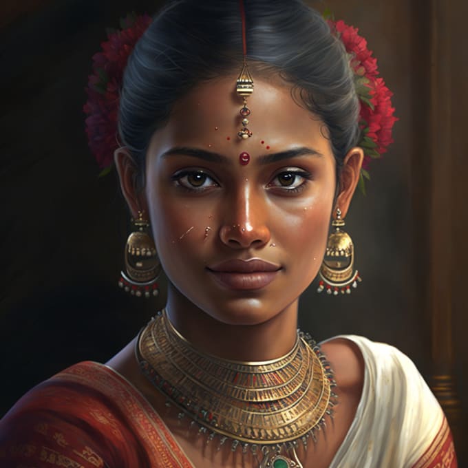 Create hiperrealistic images of indian women by Peioa7 | Fiverr