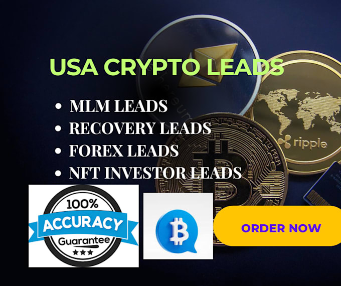 provide you 4k fresh and verified USA crypto leads, forex leads, MLM leads,nft