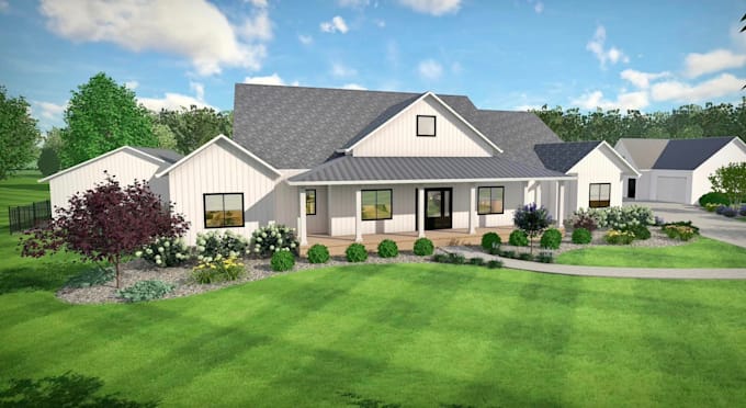 design your landscape backyard, pool, patio 3d visualization