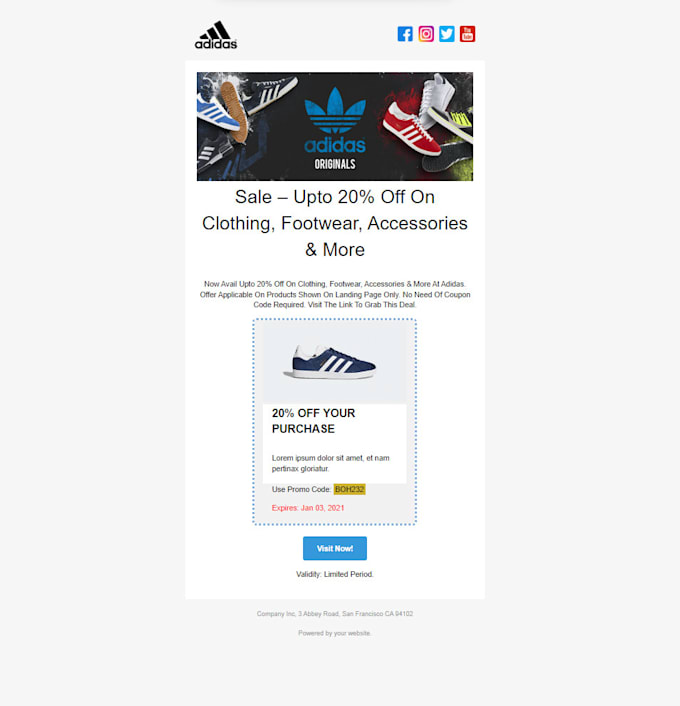 Do responsive html email template by Superhonasx | Fiverr