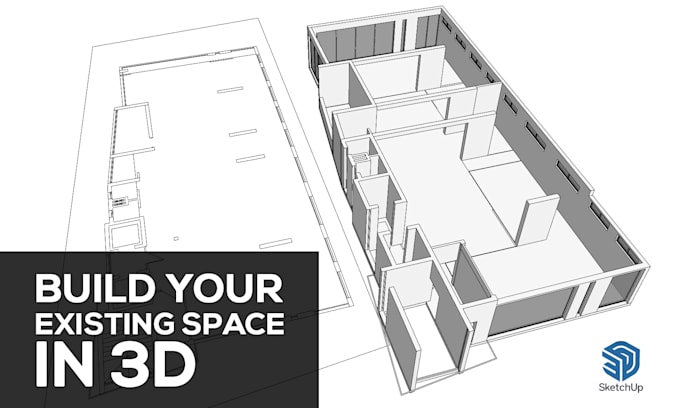 create accurate sketchup 3d model from floor plans