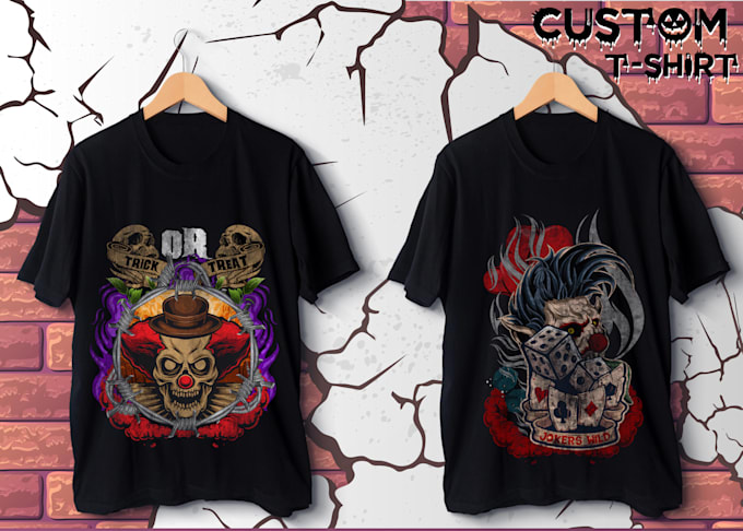 make custom t shirt design and artwork graphic design