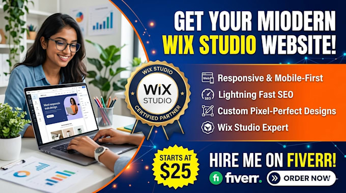 wix studio website or redesign wix website with advanced SEO