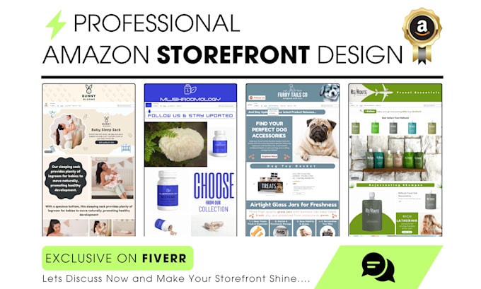 do a premium amazon storefront design or amazon brand store